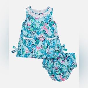 Lilly Pulitzer NWT Baby Lilly Shift Barking Up The Palm Tree 18-24 month